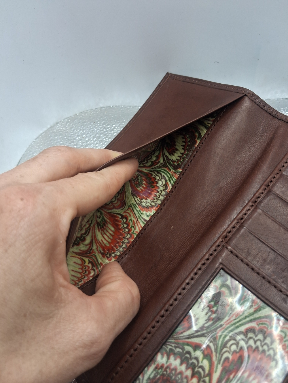 Dooney & Bourke Brown Leather Wallet - Picture 8 of 12